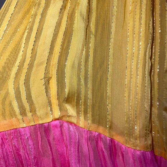 SUNDRESS NEW S/XS Stevie Palma mix color Colorful Ruffled Maxi Dress - Picture 11 of 14